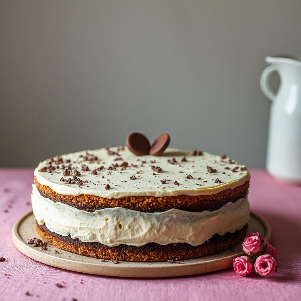 Torta marmoleada de vainilla y chocolate